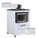 Cozinha Compacta João Pessoa 4 Portas 1 Gaveta Branco - Kaiki Móveis