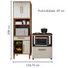 Cozinha Compacta João Pessoa 4 Portas 1 Gaveta Nature - Kaiki Móveis