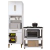 Cozinha Compacta Santo André 3 Portas 1 Gaveta Branco - Kaiki Móveis