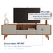 Rack para TV Até 75 Polegadas Ares 3 Gavetas Naturalle/Off White - Mavaular