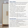 Armário Multiuso Araucaria 2 Portas 3 Prateleiras Branco - Kaiki Móveis