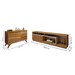 Sala de Estar Completa Granada Piazza 3 Portas 3 Gavetas 100% Mdf Naturale/Off White - Mavaular