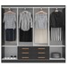 Guarda-Roupa Casal Paris 8 Portas 6 Gavetas Black - Evidencia Móveis