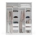 Guarda-Roupa Infantil Colorino 4 Portas 4 Gavetas Branco - Politorno