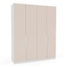 Guarda-Roupa Infantil Colorino 4 Portas 4 Gavetas Branco/Creme - Politorno