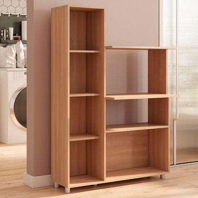 Armário de Cozinha âmbar 3 Portas 3 Prateleiras Freijó/Branco - Telasul