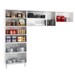Cozinha de Aço Compacta Star 11 Portas 6 Prateleiras Preto - Telasul