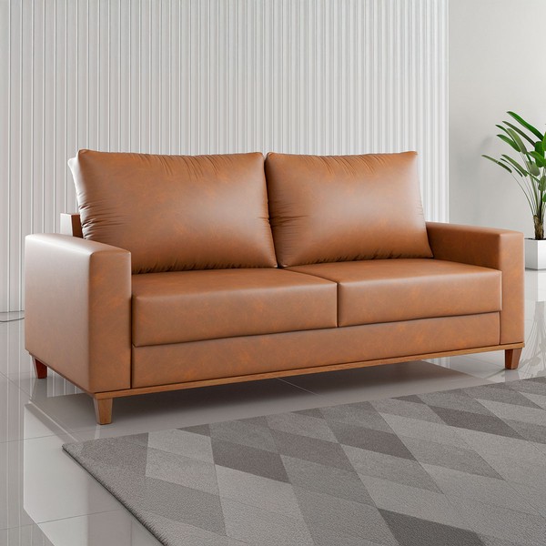 Sofá Living Gilbran 3 Lugares Corano Durango - Vian