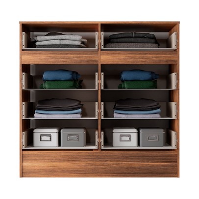 Cômoda Naara 8 Gavetas Castanho/Off White - Pnr Móveis