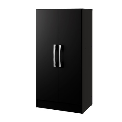 Armário Multiuso Leoni 2 Portas Preto - Pnr Móveis