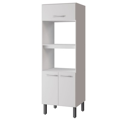 Torre Quente Vercelli para Forno e Microondas Branco - Pnr Móveis