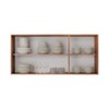 Armário Aéreo Cozinha Genebra 3 Portas Castanho/Off White - Pnr Móveis