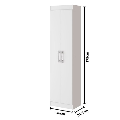 Armário Multiuso Astori 2 Portas Multiuso Branco - Pnr Móveis
