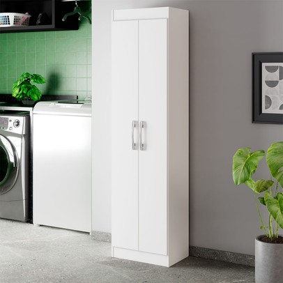 Armário Multiuso Astori 2 Portas Multiuso Branco - Pnr Móveis