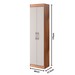 Armário Multiuso Astori 2 Portas Multiuso Castanho/Off White - Pnr Móveis