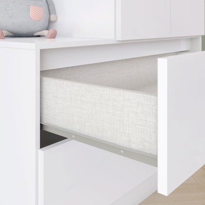 Quarto de Bebê Completo Hope 2 Portas 6 Gavetas Branco - Pnr Móveis