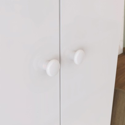 Quarto de Bebê Completo Hope 2 Portas 6 Gavetas Rústico/Branco - Pnr Móveis