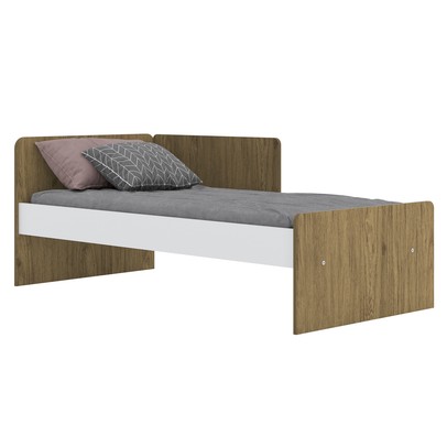 Quarto de Bebê Completo Hope 2 Portas 2 Gavetas Rústico/Branco - Pnr Móveis