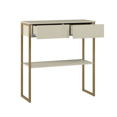 Aparador Industrial Anubis 2 Gavetas Off White - Pnr Móveis