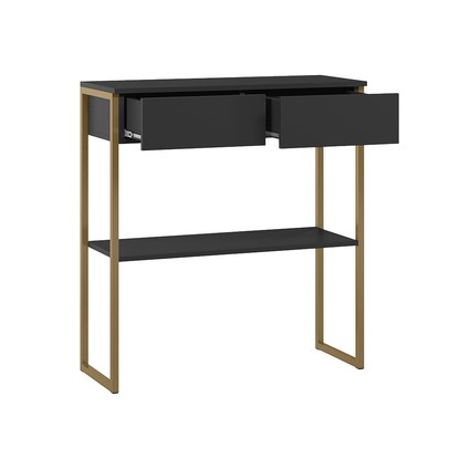 Aparador Industrial Anubis 2 Gavetas Preto - Pnr Móveis