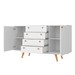 Balcão Buffet Vertigo 2 Portas 4 Gavetas Branco - Pnr Móveis