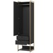 Closet Industrial Anubis 1 Porta 2 Gavetas Preto 17321 - Pnr Móveis
