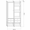 Closet Industrial Anubis 1 Porta 4 Gavetas Off White 17521 - Pnr Móveis