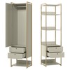 Closet Industrial Anubis 1 Porta 4 Gavetas Off White 17521 - Pnr Móveis