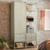 Closet Industrial Anubis 1 Porta 4 Gavetas Off White 17521 - Pnr Móveis