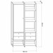 Closet Industrial Anubis 1 Porta 4 Gavetas Pinus 17521 - Pnr Móveis