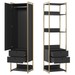 Closet Industrial Anubis 1 Porta 4 Gavetas Preto 17521 - Pnr Móveis