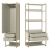 Closet Industrial Anubis 1 Porta 4 Gavetas Off White 17520 - Pnr Móveis
