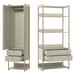 Closet Industrial Anubis 1 Porta 4 Gavetas Off White 17520 - Pnr Móveis