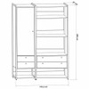 Closet Industrial Anubis 1 Porta 4 Gavetas Off White 17520 - Pnr Móveis