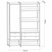 Closet Industrial Anubis 1 Porta 4 Gavetas Off White 17520 - Pnr Móveis