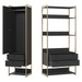 Closet Industrial Anubis 1 Porta 4 Gavetas Preto 17520 - Pnr Móveis