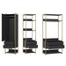 Closet Industrial Anubis 1 Porta 6 Gavetas Preto 17518 - Pnr Móveis