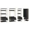 Closet Industrial Anubis 1 Porta 8 Gavetas Preto 17516 - Pnr Móveis
