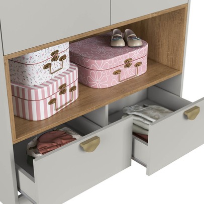 Guarda-Roupa Infantil Lille 2 Portas 2 Gavetas Arenas - Art In Móveis