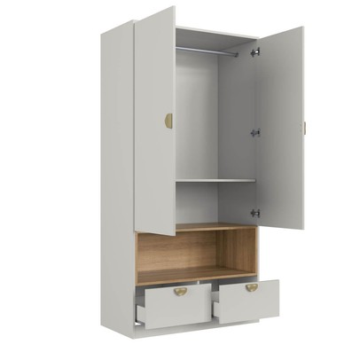 Guarda-Roupa Infantil Lille 2 Portas 2 Gavetas Arenas - Art In Móveis