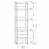 Closet Industrial Anubis 2 Gavetas Off White 17213 - Pnr Móveis
