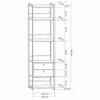 Closet Industrial Anubis 2 Gavetas Preto 17213 - Pnr Móveis