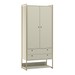 Closet Industrial Modulo Anubis 2 Portas 2 Gavetas Off White - Pnr Móveis