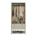 Closet Industrial Modulo Anubis 2 Portas 2 Gavetas Off White - Pnr Móveis