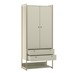 Closet Industrial Modulo Anubis 2 Portas 2 Gavetas Off White - Pnr Móveis