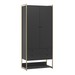 Closet Industrial Modulo Anubis 2 Portas 2 Gavetas Preto - Pnr Móveis