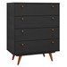 Cômoda Vertigo 4 Gavetas Preto 11091 - Pnr Móveis