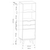 Estante para Livros Vertigo 1 Porta 2 Gavetas Branco - Pnr Móveis