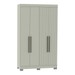 Guarda-Roupa Solteiro Nuke 4 Portas 2 Gavetas Off White - Pnr Móveis