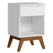 Mesa de Cabeceira Vertigo 1 Gaveta Branco - Pnr Móveis